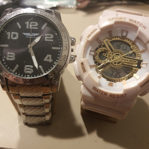 Various Other - 10/$20 Lot Of 2 Deporte & Sanda Men's Watches For Parts Or Repair- Working